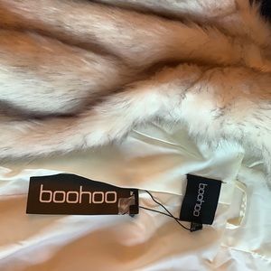 Fun, cuddly, faux fur Boohoo coat